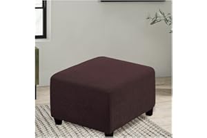 ELYSYSRL Hockerbezug Quadratisch Ottomane Schonbezug Quadratische Stretch Hocker Bezug Hocker Bezug für Ottomane Überzug Hockerbezug Quadratische Ottomane Abdeckungen ( Color : #11 , Size : 55x55cm/22x22in )