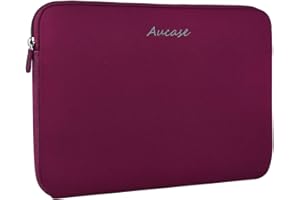 Aucase Laptop Case Sleeve 13-14 Inch, Thickest Lightest Water Resistant Neoprene Protective Laptop Bag for Men and Women, Compatible with Acer Asus Dell Lenovo HP Huawei Chromebook Matebook 14