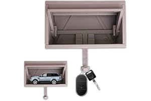 Henjunu Portachiavi da Garage con Porta Apribile Portachiavi Da Parete Per Garage Auto Supporto da Parete per Chiavi 3D per Ingresso, Ufficio, Auto