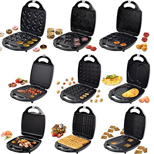 Syntrox Germany XXL 9 in 1 Chef Maker mit herausnehmbaren und spülmaschinen geeigneten Wechselplatten - 4