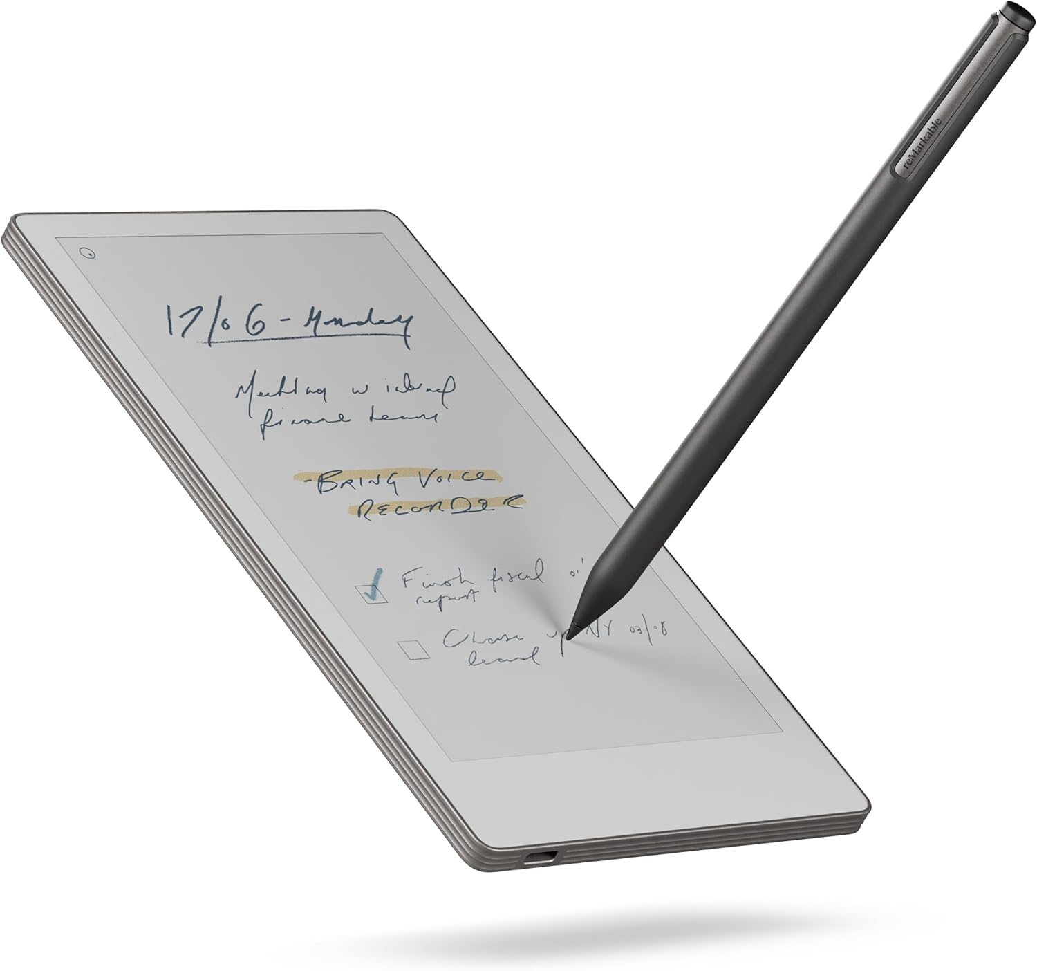 reMarkable Essentials Bundle Paper Pro Move | E-Ink Tablet - 7.3" Colour Display + Marker Plus Pen with Integrated Eraser