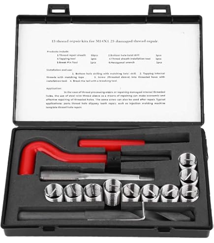 Kit De Reparación De Roscas M16x1.5 - Kit Inserto Rosca Hem Bra Acero Inoxidable Con Herramientas