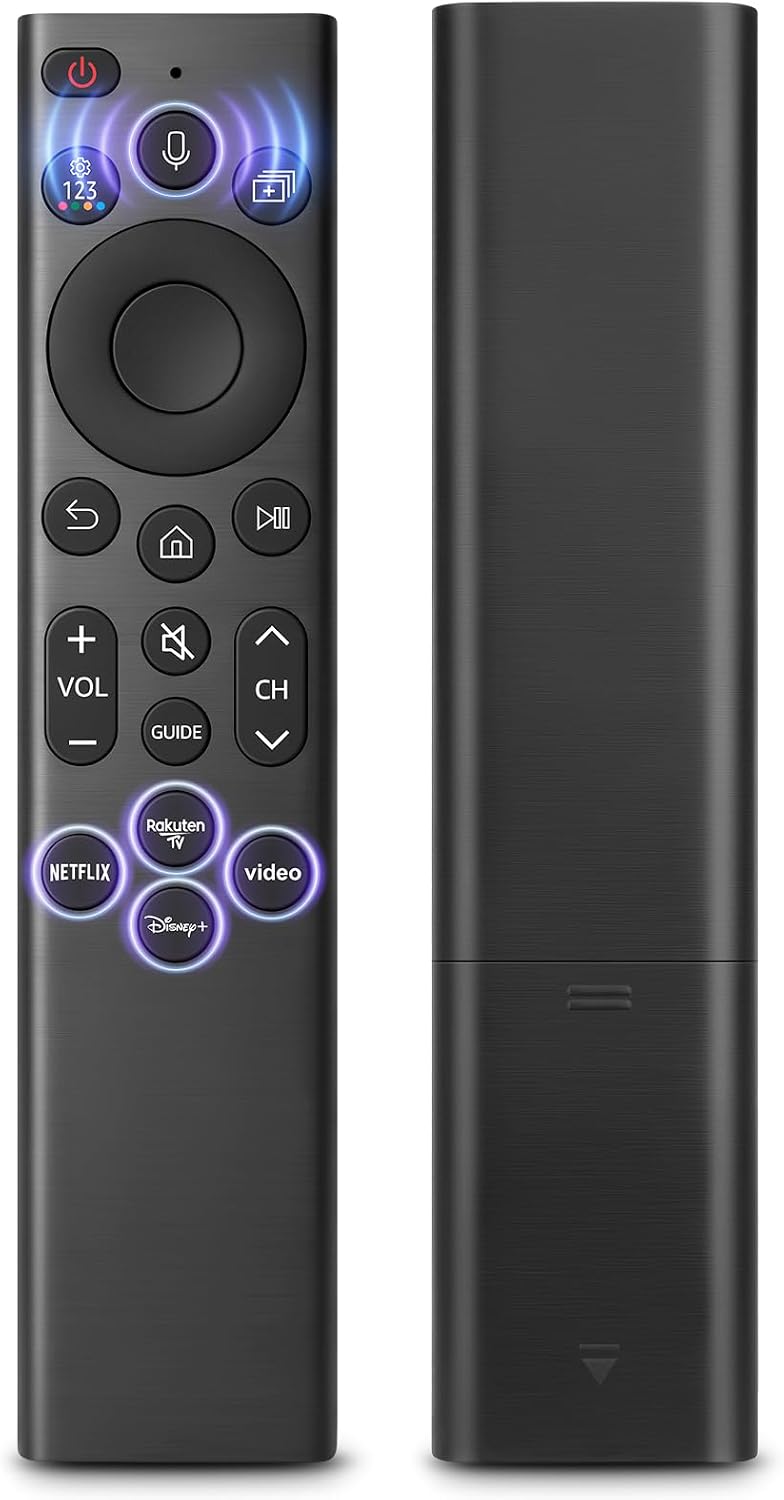 Voice Replacement for Samsung-Smart-TV-Remote, for Samsung Smart TVs with Voice Function with Shortcut Buttons
