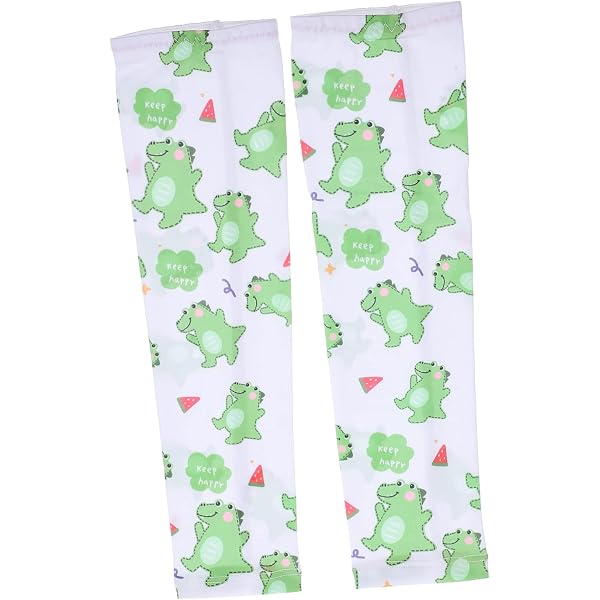 Manches De Protection Solaire Enfants EXCEART - 4 Paires Soie Glacée - Anti-UV - Sport Extérieur