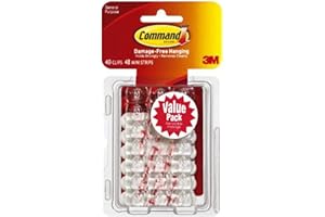 3M - Mini Clips Command Decoración Resistente Al Agua (24 Pack/Caja)