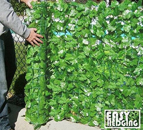 EasyHedging® Roll-Efeuhecke, künstlich, verwandelt unschöne Bereiche & sorgt im Handumdrehen für Sichtschutz, Hellgrün - 5
