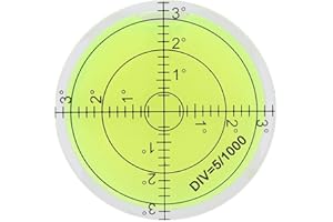 MARHYNCHUS Wasserwaage ABS Kunststoff Große Durchmesser 60mm Runde Skala Werkzeug für Skala für Kamera Plattform Balance