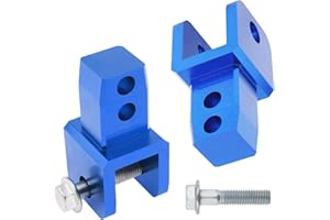 Windance 2 pezzi M8 8 mm ammortizzatore posteriore moto estensore in lega di alluminio dispositivo di smorzamento alto altezza adattatore riser con viti migliora il comfort di guida (blu)