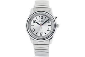 SHMIOU Orologio Parlante Italiano Per Anziani, non Vedenti Senior, con Malati di Alzheimer Sonoro Sveglia Relazione oraria XM-IT-220403