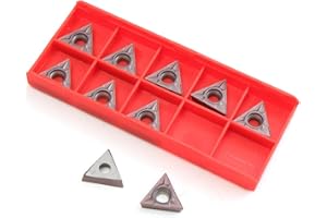 Maizoon CNC Lathe Cutter Tools 10pcs TCMT16T304 VP15TF TCMT32.51 CNC Inserts CNC Blades Threading Inserts Cutter Lathe Tools DZ14