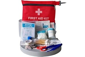 KOKOMALL Trousse de Premier Secours 80+ Pièces, MINI Portable Kit Premier Secours pour les voyages en voiture, à moto,Les Voyages, Le Bureau, Le Lieu de Travail, la Randonnée, la Survie et l'Extérieur