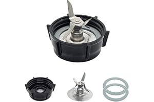 SUMNOS 4 pezzi di ricambio per frullatore, ricambio compatibile con Oster Osterizer frullatore, base lama coperchio inferiore e guarnizione O-ring