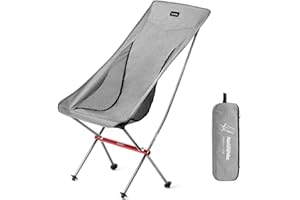 Naturehike Sedia da campeggio Sedia da pesca ultraleggera Sedia pieghevole con borsa per il trasporto Piccola sedia da campeggio portatile compatta per campeggio Picnic Escursionismo 150 kg