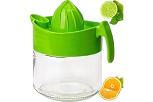 Pro Home Manual Juicer Lemon Squeezers 300 Ml Orange Citrus Lemon Lime Fruit Press Squeezer With Glass Jug Hand Press Juice Squeezer (Green, 300ml)