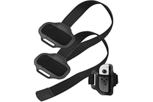 JRYXDS 2 Pezzi Cinturini per Gambe Compatibile con Sports Play Soccer/Ring Fit Adventure Game Cinturino Appiccicoso Regolabile Cinturini per Gambe Compatibile con Nintendo Switch Sports Play per Nero