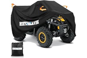 ATV cubierta impermeable resistente 210D Oxford grande HAYCOVER ATV Quad Bike Cover Negro XXXL 260L*120W*120H CM