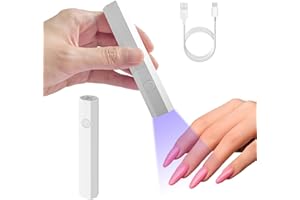 ZAHRVIA Lampe UV Ongles Gel, Mini Lampe à Ongles Led UV, Petite Lampe UV Ongles Gel, Séchage Ultra Rapide USB Portable Lampe UV Ongles Gel pour Ongles Gel Pose Americaine, Vernis Semi Permanent