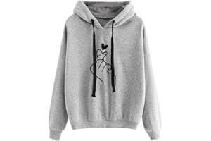 GÉNÉRIQUE Sweats À Capuche Pour Femmes, Sweat-Shirt À Manches Longues Chaude Hauts Polaires Décontractés Avec Poches Grande Taille Casual Hoodies Pullover Veste De Sport Blousons Pour Printemps Automne Hiver