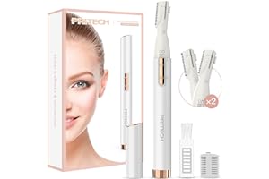 ‎PRITECH Elektrorasierer Damen Augenbrauen Rasier Trimmer Tragbarer Mini-Augenbrauen-Gesichtsrasierer-Trimmer für Frauen Augenbrauen/ Gesicht/ Körper/ Gesichtsbehandlung, Präzisionsrasur,keine Schnittgefahr