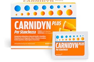 Carnidyn Plus Bustine - Confezione Da 20 Unita Da 5 G, Arancione, 100 Grammo