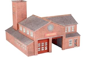 Metcalfe PN189 Fire Station (Fire Brigade) Card Kit N Gauge