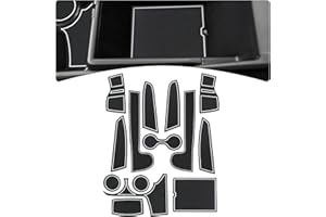 GIUD Tappetini Antiscivolo Compatibile con Kia Sportage NQ5 2022 2023, Tappetini in Gomma per Console Centrale Tappetini per Portabicchieri, Kia Sportage NQ5 Accessori (Bianco)