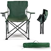Lifelong Metal Folding Chair | Portable Foldable Chair for Camping, Travel, and Beach | Easy to Carry, Compact Design, Comfor