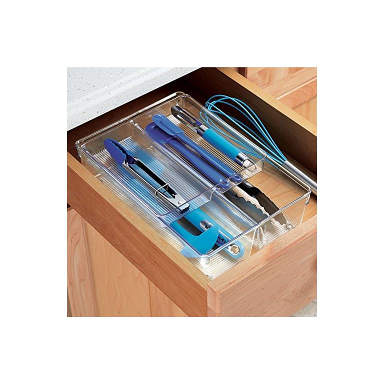 mDesign Schubladen Organizer – zweiteilige Aufbewahrungsbox für die