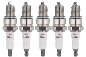 Gebiuhoo F7RTC - Candela di accensione terminale, 5 pezzi di candela sostituiscono per decespugliatore per BOSCH 7992/WR5DC 4038/WR5DP tosaerba, moto e piccoli motori