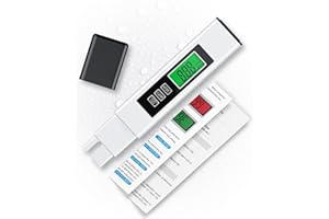 Pawfly 3-in-1 TDS-Messgerät Digitaler Wassertester, TDS EC und Temperatur (℃/℉) Messgerät, Schnelles genaues Wassertestgerät, 0-9999 ppm Wasserqualitäts-Testgerät für Trinkwasser Brunnen Aquarium