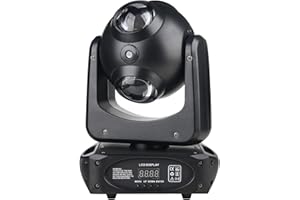 METYONLASER Lumières de fête DJ, lampe à tête mobile 100 W avec lumière de balayage à effet de faisceau, lumières DJ rotatives infinies avec son activé pour fête DJ de mariage et Live House