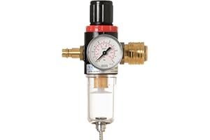 Steck-Druckminderer mit Partikelfilter und Wasserabscheider inkl. halbautomatischen Entwässerung von IMPLOTEX