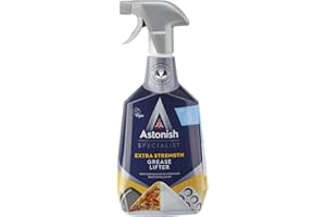 Astonish Specialist Extra Strength Grease Lifter Spray, for De-Greasing Surfaces and Kitchen Appliances, Fast Acting Strong Formula, Contains Baking Soda, 750ml