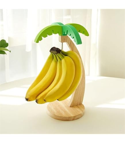 Produktbild von Bananenhalter-Ständer – Schwarz, Pulverbeschichtet, Schwerer Boden, Skandinavisches Design, Für Küchenarbeitsplatte