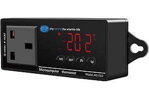 NICREW Digital LED Heating and Cooling Temperature Controller, Reptile Thermostat for Snake, Lizard, Tortoise, Vivarium and Other Reptiles, 1100W 220V