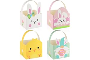 Covienapp 24pcs Easter Treat Boxes Easter Candy Container for Easter Party Favor School Classroom Party Favors Supplies