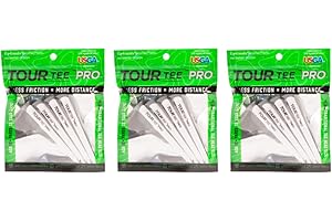 CMCDESIGN TOUR TEE CMC Design Golf Tee Pro Pack | Add Distance and Control | USGA and R&A Conforming | Environmentally Respectful, Made with Recycled Plastics | Virtually Unbreakable | 4 Pack of 3.15” Tees