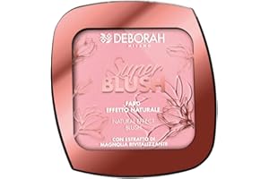 Deborah Milano - Super Blush Fard Effetto Naturale, n.04 Peach, Ravviva il Colorito Spento, Effetto Naturale che dura tutto il giorno, 10gr