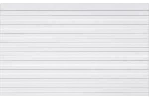Q-Connect Record Card - Ficha para notas (rayadas, 20.3 x 12.7 cm, 100 unidades), blanco