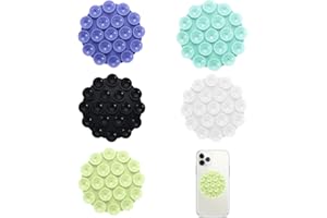 RARWIND Silikon Saugnapf Handy, 5 Stück Mehrzweck Selbstklebend Silikon Handyhalterung, Handy Saugnapf Halterung Für die Adsorption von Mobiltelefonen, Mobilem Strom (5 Farben)