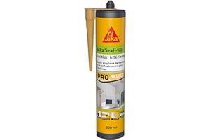 SIKA - Mastic acrylique - SikaSeal-188 Finition Intérieure bois clair - Joint statique de finition et calfeutrement - Usage intérieur - 300 ml