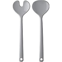 Fackelmann Posate Per Insalata Clip Blu - Cucchiaio E Forchetta Per Mix Facile