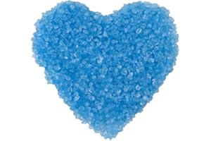 WANDIC Cristal de mar, 1 Pack de Piedras Decorativas de Arena de Cristal para la Decoración de Vela Decoración del Hogar Arte Artesanía Acuario Grava Azul