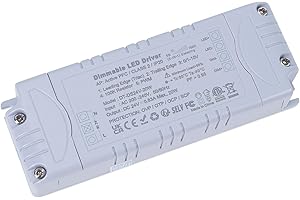 YAYZA! LED Driver 24V 20W Triac Dimmable, 240V to 24 Volt 0.83A Power Supply, Constant Voltage LED Transformer for Low Voltage Dimming Strip Lights MR16 Bulbs(1 Pack)