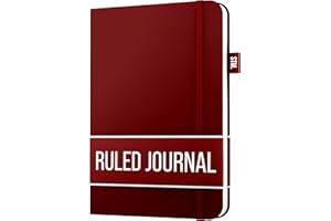 SCRIBBLES THAT MATTER carnet a5 doublé pour écrire | Ligné 150 pages, papier épais 120 g/m², notes autocollantes, boucle pour stylo, bande élastique, couverture rigide en cuir | Des gribouillis qui comptent A5, 5,75x8,2