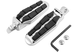 F FIERCE CYCLE 1 Pair 10mm Aluminum Aolly Motorcycle Rearset Footrest Bike Black