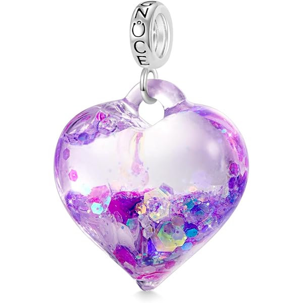 Ciondolo GNOCE A Cuore Vampire Hugs Con Pietra Gialla – Argento 925 Per Bracciale O Collana, Regalo Festa Della Mamma (Stegosauro?) - 3
