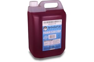 SNOW SHOCK SnowShock 5ltr Slush Syrup - Concentrate Dilute for Ice/Slushy Machine | Flavoured Slushie Maker (Strawberry)