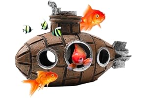 HyzaPhix Sottomarini Ornamenti tematici per decorazione acquario, Acquario Gamberetti Nascondiglio per gamberetti Betta Lizards (Sottomarini)