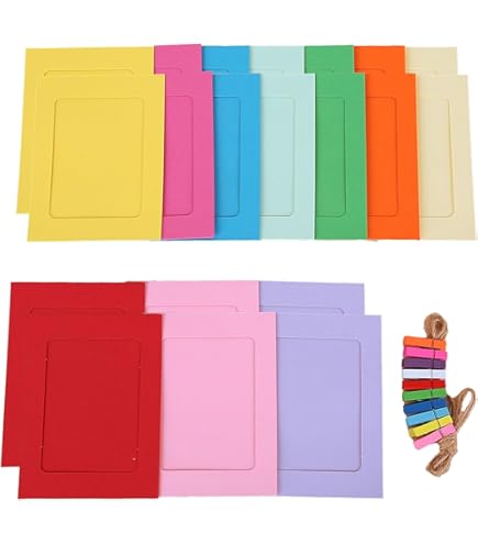 Lot De 30 Cadres Photo En Papier Multicolores - 11,5 X 15,5 | FindTheDeal